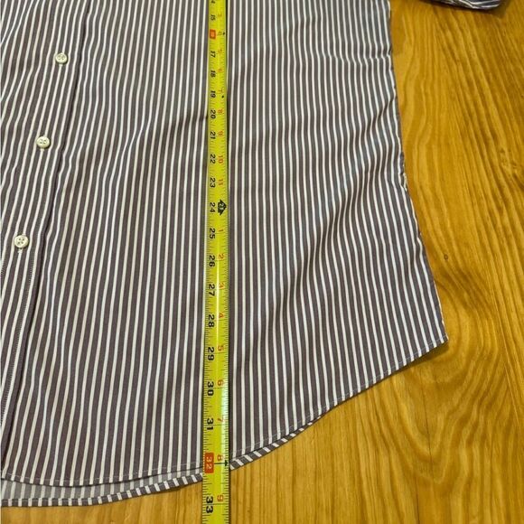 Polo Ralph Lauren Shirt Men’s XXLarge Striped Nylon Blend Button Down Pony Logo - Picture 7 of 9